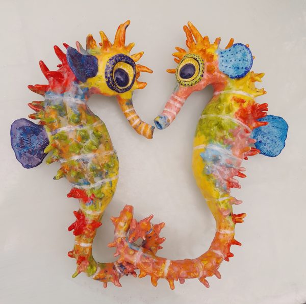 Monica Fergus - Rainbow Seahorse couple