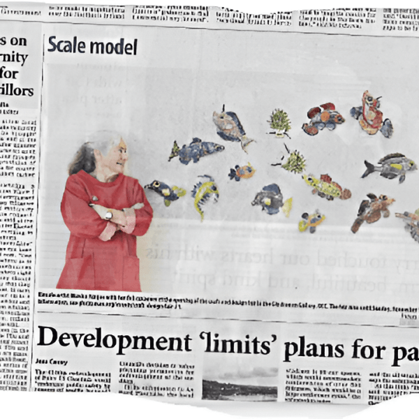 my fish - Glucksman 2021 picture in Irish Examiner 13-11-2021